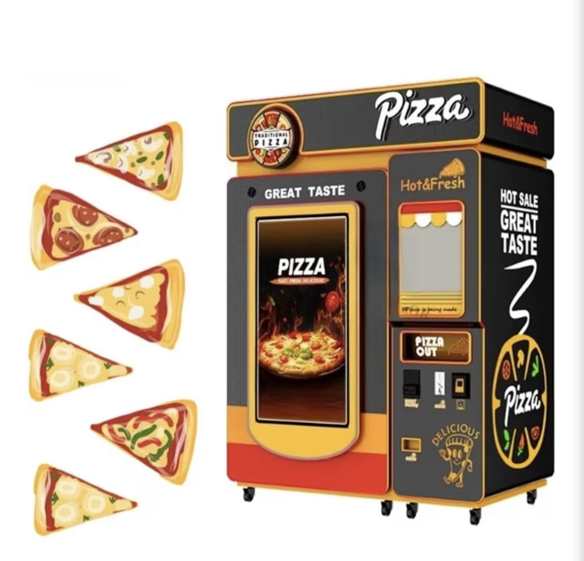 Automated fresh pizza vending machine