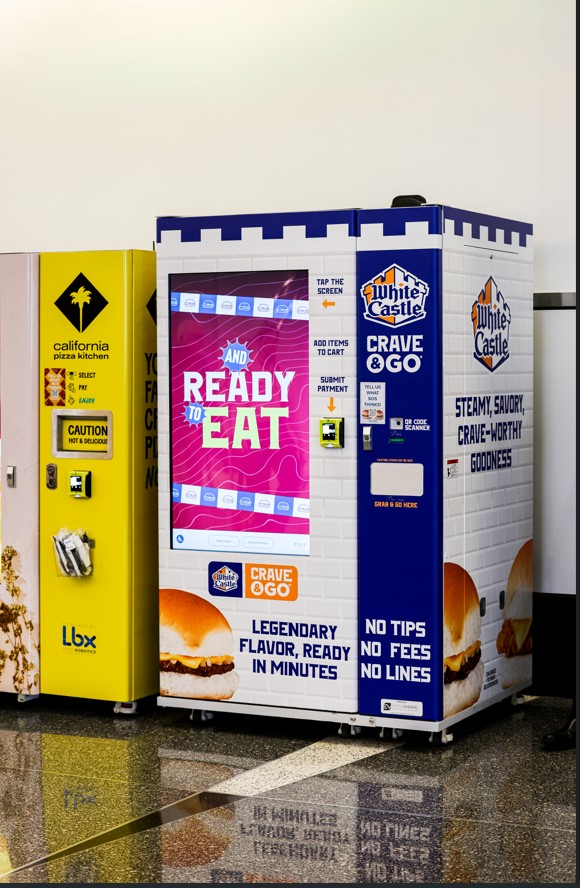 White Castle Crave and Go hot food vending kiosk